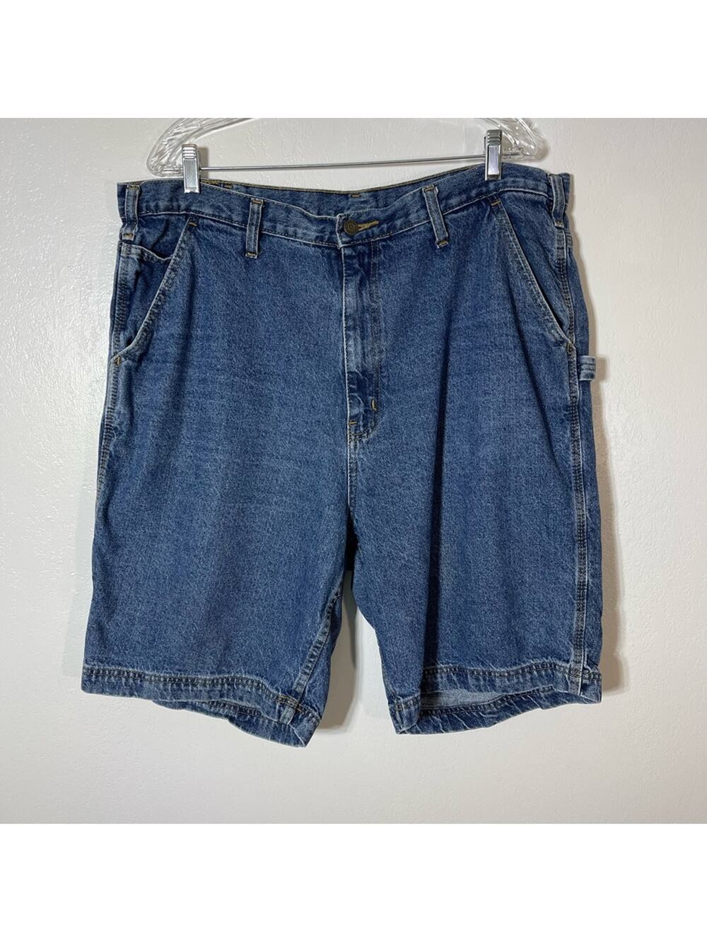 Full Blue, Denim Carpenter Shorts. Size 40. In excellent condition!